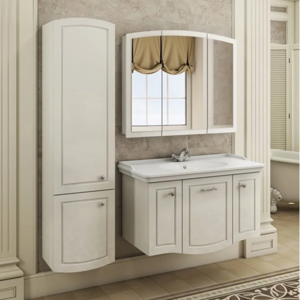 Зеркало-шкаф Comforty Палини 100 белое