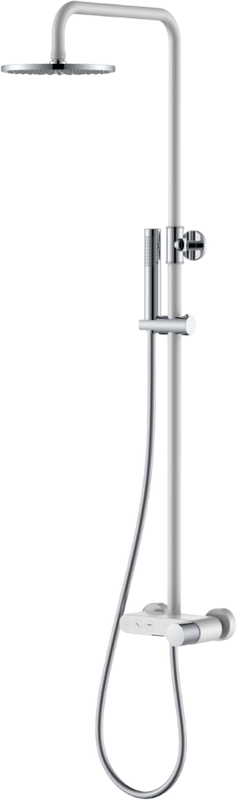 Душевая стойка Boheme Stick 128-WCR.2 white touch chrome