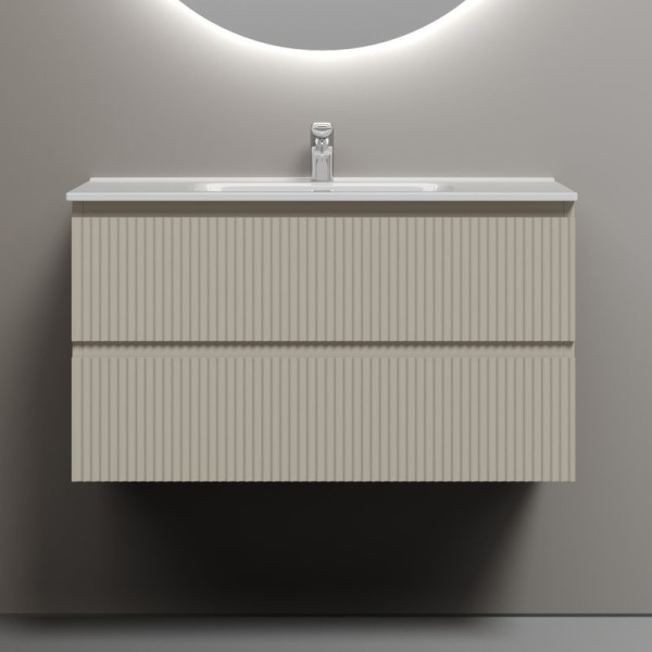 Тумба под раковину Sancos подвесная Snob R 90 Beige Soft SNR90CE