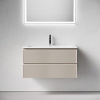 Тумба под раковину Sancos подвесная Snob R 90 Beige Soft SNR90CE