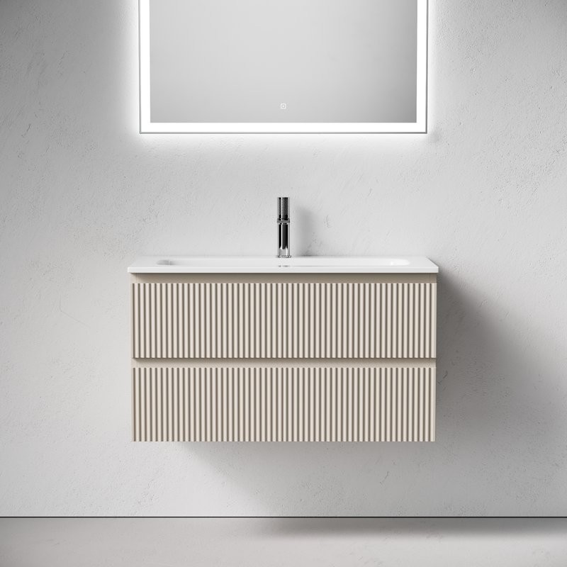 Тумба под раковину Sancos подвесная Snob R 90 Beige Soft SNR90CE