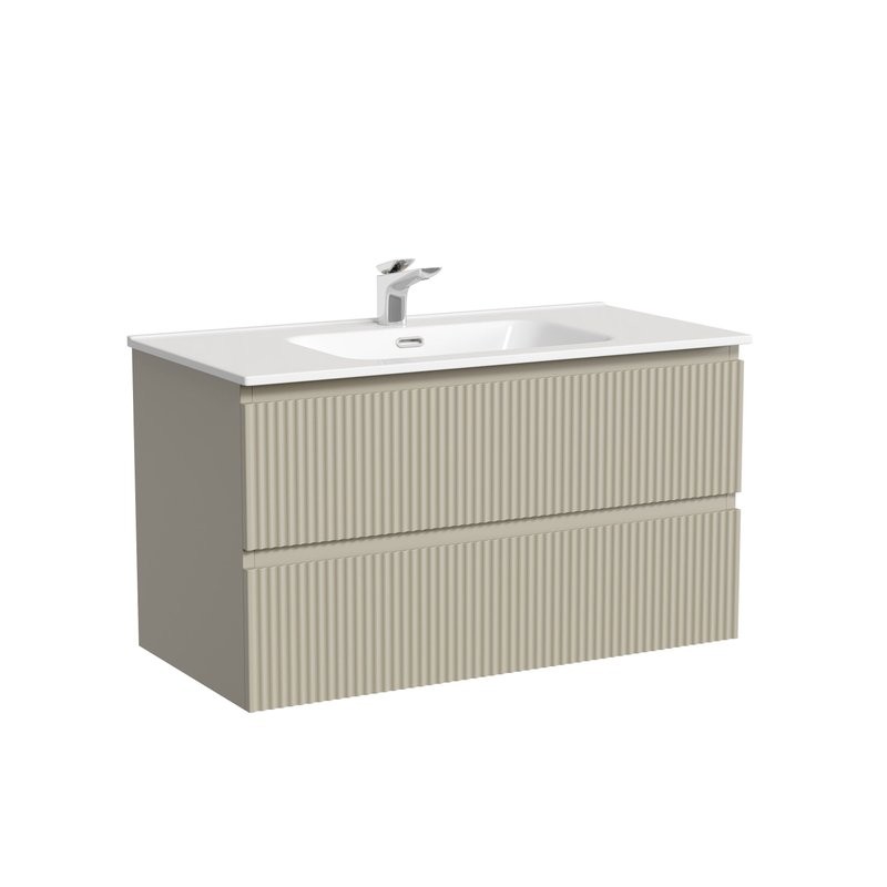 Тумба под раковину Sancos подвесная Snob R 90 Beige Soft SNR90CE