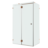 Душевой уголок Wasserkraft Paar 88H07L-MG 120х90 см, стекло матовое, фурнитура розовое золото