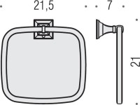 Держатель для полотенец Colombo Design Portofino B3231.BR бронза, кольцо Держатель для полотенец Colombo Design Portofino B3231.BR бронза, кольцо