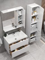 Мебель для ванной комнаты SanStar Ориана 80 подвесная, раковина Cersanit Moduo 80