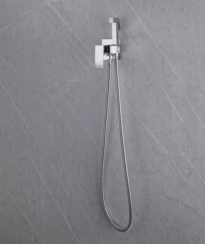 Гигиенический душ Abber Wasserfall AF8625 со смесителем, С ВНУТРЕННЕЙ ЧАСТЬЮ, хром