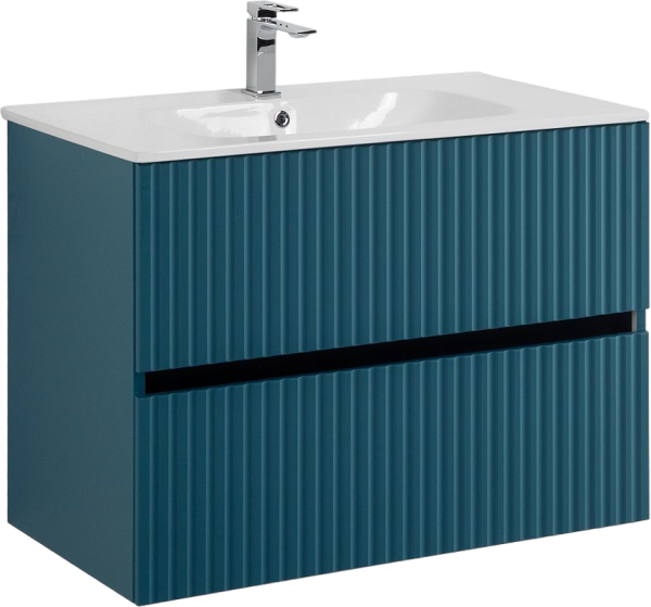 Тумба с раковиной Art&Max Torino 80 подвесная, аквамарин