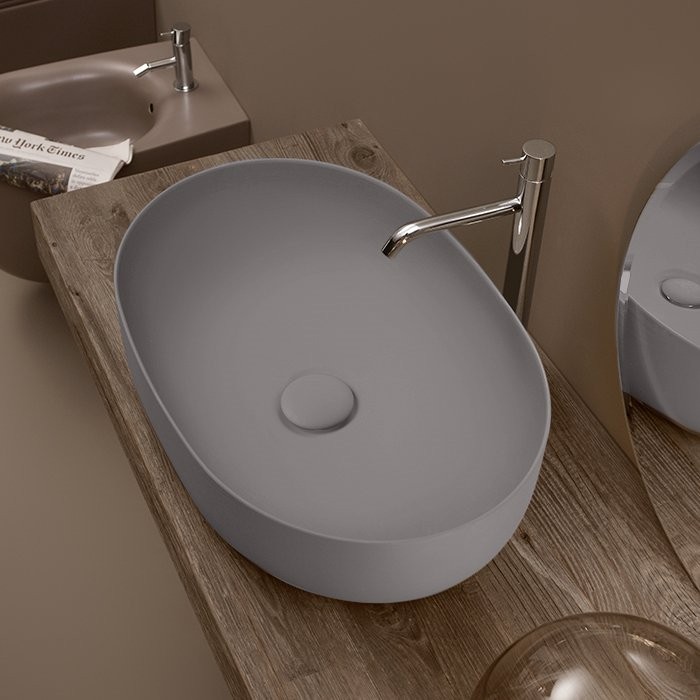 Накладная раковина Kerasan Nolita 534389*0 60x40 см, ferro matt