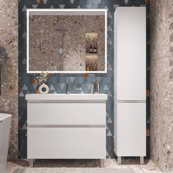 Мебель для ванной комнаты SanStar Riana 90 напольная, белая