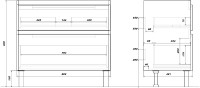 Мебель для ванной комнаты SanStar Riana 90 напольная, белая