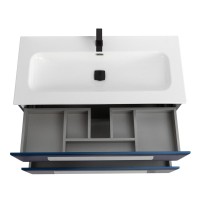 Тумба под раковину без столешницы Cezares Eco Cer-N 100 sapfiro, ручки сатин