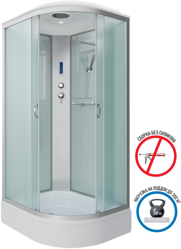 Душевая кабина Niagara Classic NG-33984-14LP 90х80 см, с пультом управления и FM-радио