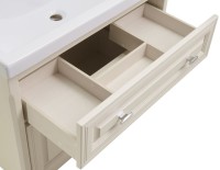 Мебель для ванной комнаты ASB-Woodline Кастелло 80 подвесная, бежевая
