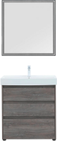Мебель для ванной комнаты Aquanet Nova Lite 75 напольная, дуб рошелье, 3 ящика