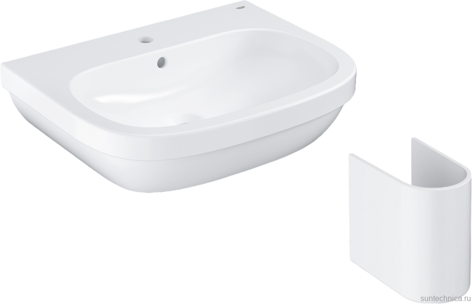 Раковина Grohe Euro Ceramic с полупьедесталом