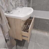 Тумба с раковиной DIWO Муром 70 подвесная, с сифоном