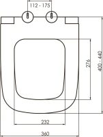 Комплект Унитаз подвесной VitrA Shift 7742B003-0075 белый глянцевый + Крышка DIWO Шифт 0405 быстросъемное, с микролифтом + Инсталляция V-Fix Core 732-5800-01PV + Кнопка Root Square 740-2311 черная матовая