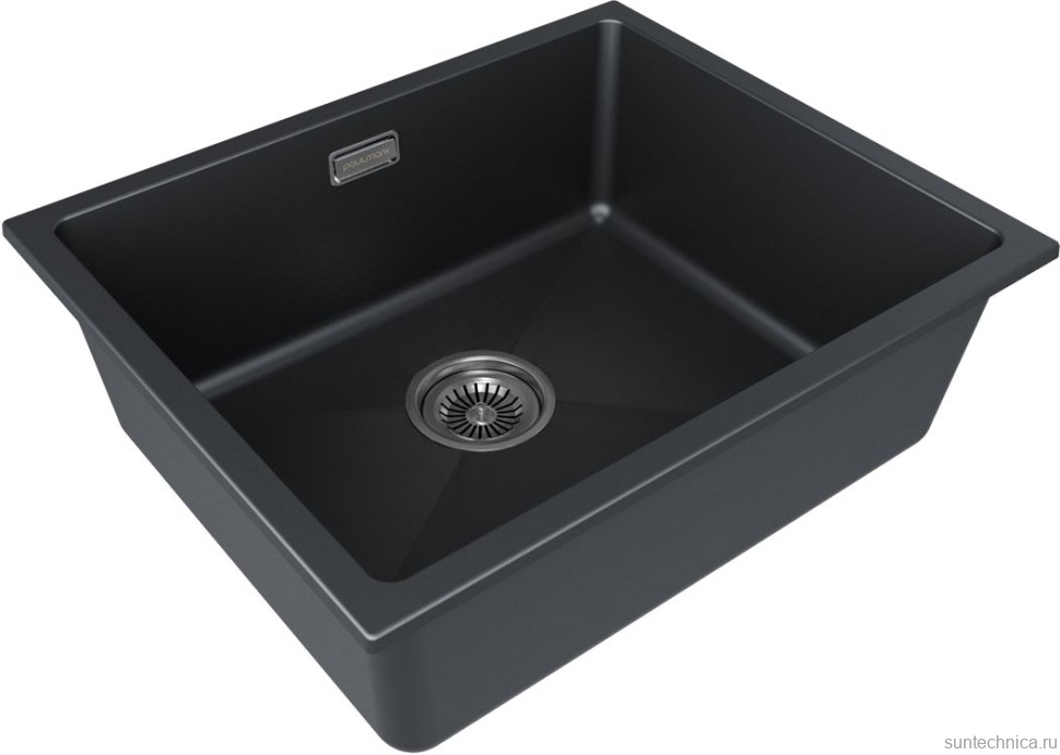 Комплект Мойка Paulmark Lumi LU55-AN антрацит + Измельчитель Intenso