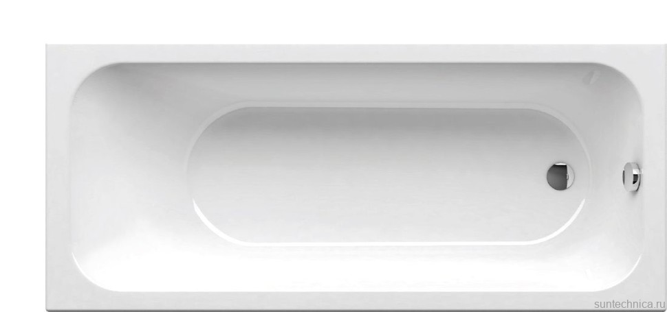 Акриловая ванна Ravak Chrome Slim 180x80 см, пристенная, белая, на ножках