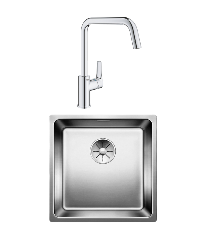 Комплект Мойка Blanco Andano 400-IF + Смеситель Grohe Eurosmart