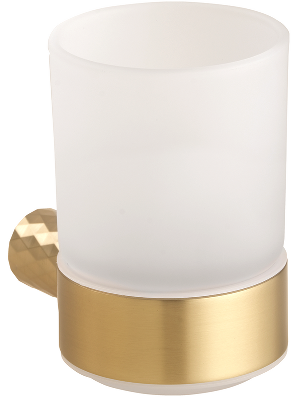 Стакан для ванной Bemeta Zyra 174110010 настенный, золото, стеклянный