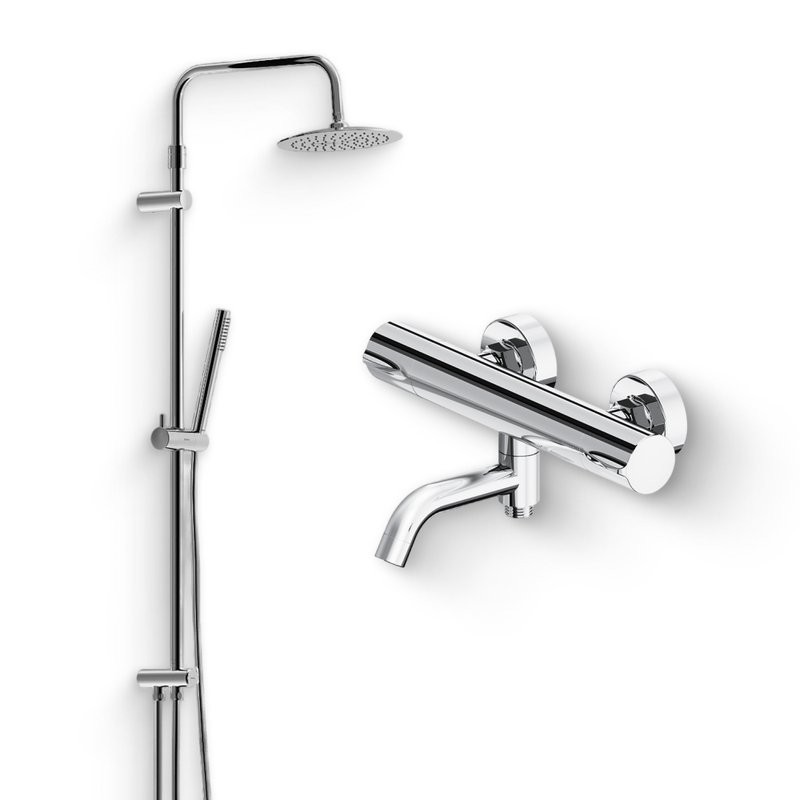 Душевой комплект Термостат Damixa Scandinavian Pure 363000000 + Стойка 936000000