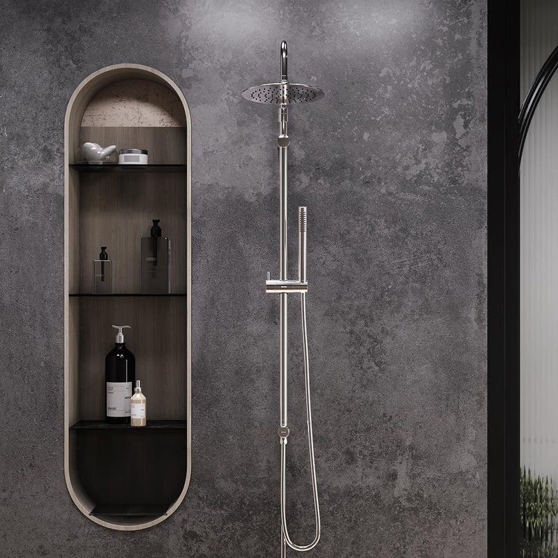 Душевой комплект Термостат Damixa Scandinavian Pure 363000000 + Стойка 936000000