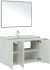 Мебель для ванной Aquanet Алвита new 100 подвесная, белая матовая, с дверками