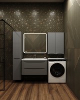 Шкаф Style Line Бергамо Мини Люкс Plus 60 антискрейч серый
