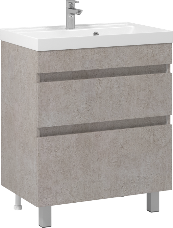 Тумба под раковину Vod-Ok Best 70 напольная, белый камень