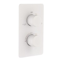 Термостатический смеситель встраиваемый Boheme Cell 134-2-MW С ВНУТРЕННЕЙ ЧАСТЬЮ, белый матовый