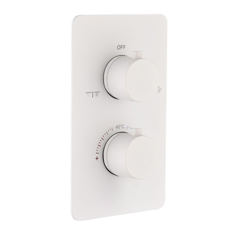 Термостатический смеситель встраиваемый Boheme Cell 134-2-MW С ВНУТРЕННЕЙ ЧАСТЬЮ, белый матовый