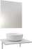 Мебель для ванной DIWO Элиста 60 белый мрамор, с раковиной Moduo 40 RING, в скандинавском стиле, овальная (гарнитур, мебель)