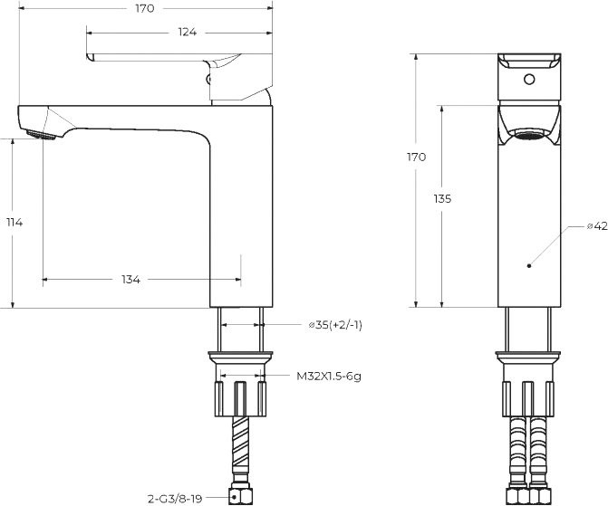 Смеситель Cezares Stylus STYLUS-LS-01-W0 хром