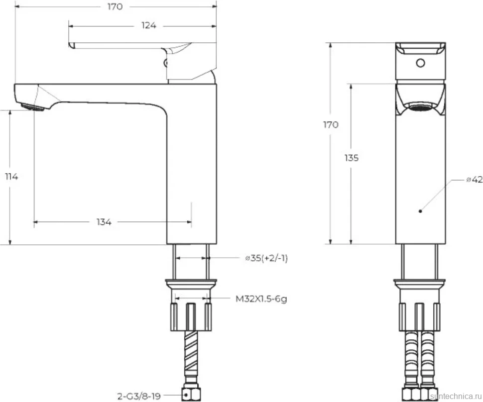 Смеситель Cezares Stylus STYLUS-LS-01-W0 хром