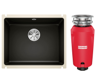 Комплект Мойка Blanco Subline 500-U черная + Измельчитель Franke Комплект Мойка Blanco Subline 500-U черная + Измельчитель Franke