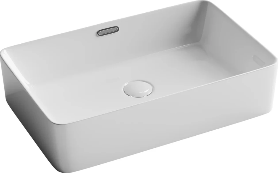 Тумба с раковиной Sancos Snob T 100 см, bianco, столешница черный мрамор, раковина CN5025
