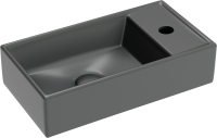 Раковина маленькая в туалет Ceramicanova Element CN6051LMDH темный антрацит матовый