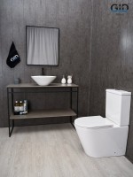 Накладная раковина GID Esfera N9102 42 глянцевая белая, круглая, фаянс