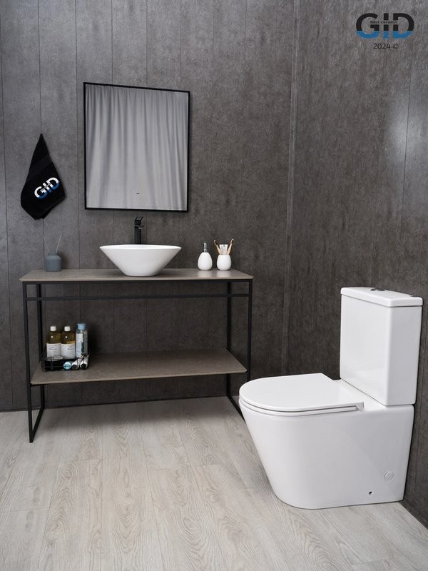 Накладная раковина GID Esfera N9102 42 глянцевая белая, круглая, фаянс