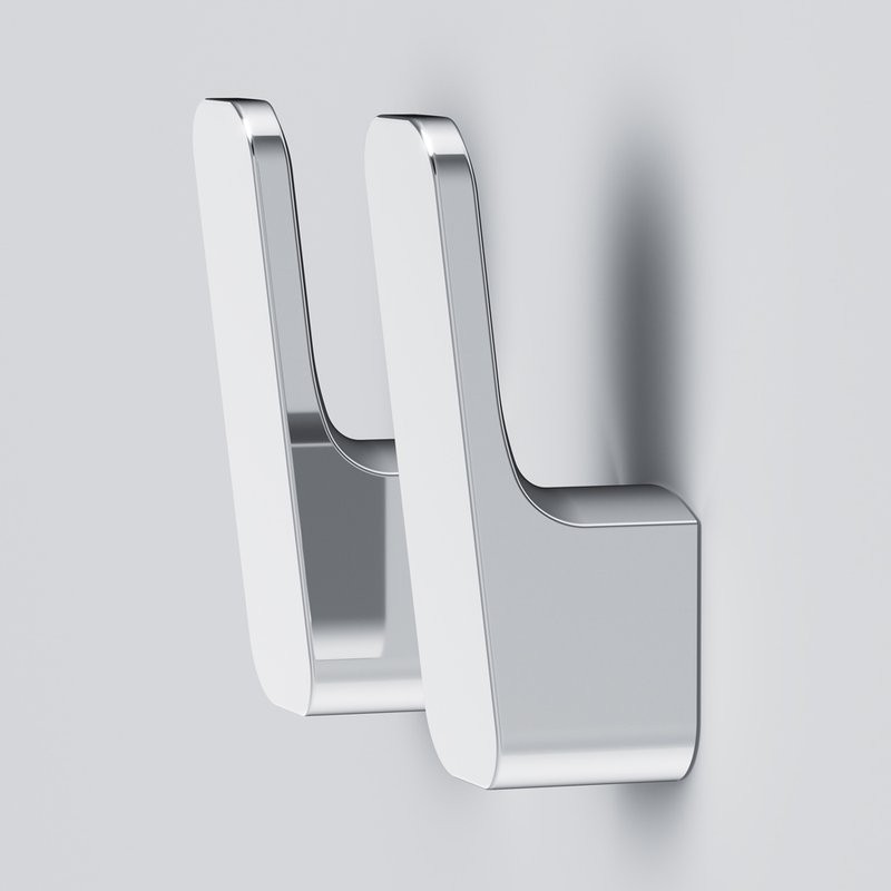 Крючок AM.PM Func A8F35600 хром, на шурупах, 2 шт