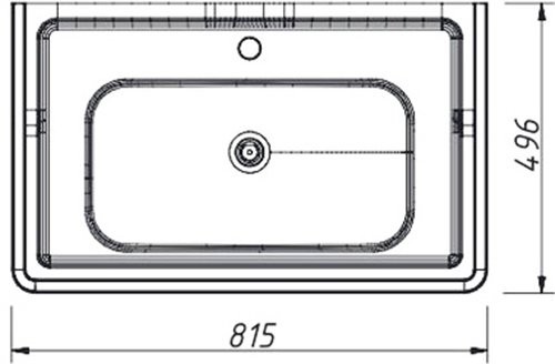 Мебель для ванной комнаты Caprigo Napoli 80 напольная, орех гварнери