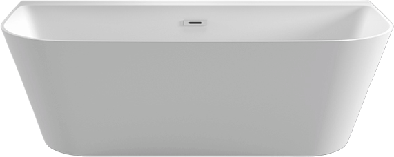 Акриловая ванна Black&White Swan SB115 170x80 см, отдельностоящая, белая, овальная, с каркасом, со сливом-переливом, с донным клапаном