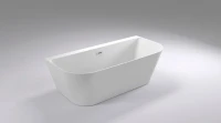 Акриловая ванна Black&White Swan SB115 170x80 см, отдельностоящая, белая, овальная, с каркасом, со сливом-переливом, с донным клапаном