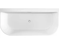 Акриловая ванна Black&White Swan SB115 170x80 см, отдельностоящая, белая, овальная, с каркасом, со сливом-переливом, с донным клапаном