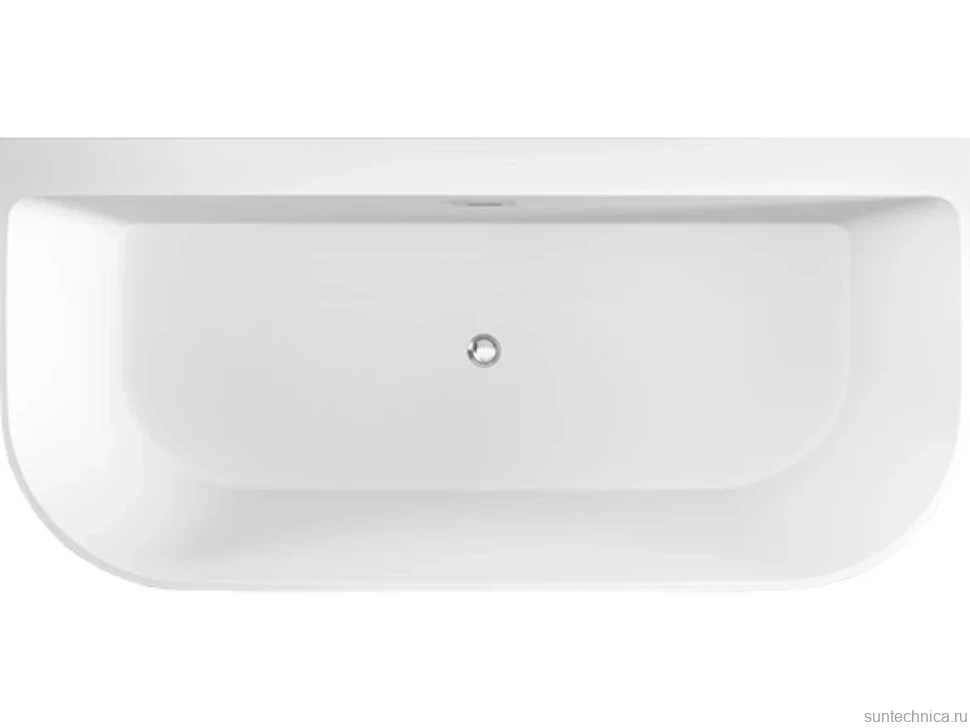 Акриловая ванна Black&White Swan SB115 170x80 см, отдельностоящая, белая, овальная, с каркасом, со сливом-переливом, с донным клапаном