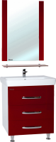 Мебель для ванной комнаты Bellezza Рокко 60 напольная, красная
