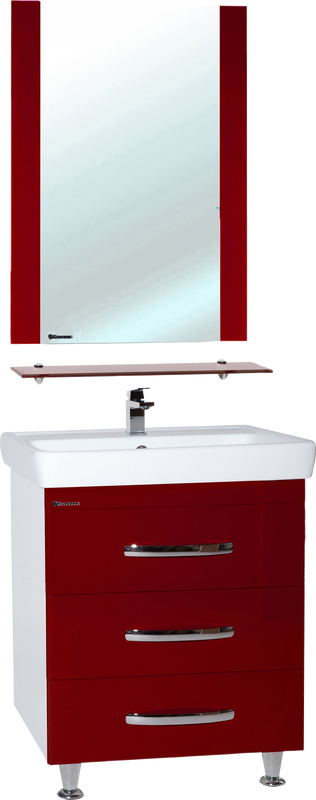 Мебель для ванной комнаты Bellezza Рокко 60 напольная, красная