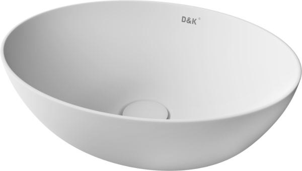 Накладная раковина D&K Matrix DT1390708 матовый фарфор, 41 см
