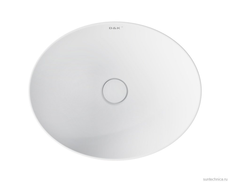 Накладная раковина D&K Matrix DT1390708 матовый фарфор, 41 см